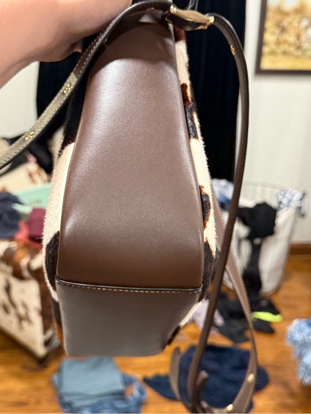 Coach Hadley Cross body bag in Brown, Black & Cream - Picture 6 of 7